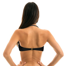 Load image into Gallery viewer, Image 06: Rio De Sol Haut Top Preto Bandeau-Pli
