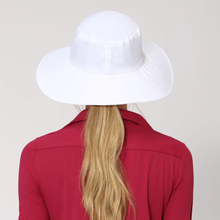 Load image into Gallery viewer, Model Back: Uv Line Chapeau Souple/Capeline Hat Lyon Nac L Fem White Upf50+

