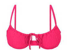 Load image into Gallery viewer, Product Front: Rio De Sol Haut Top Dots-Virtual-Pink Balconet-Tie
