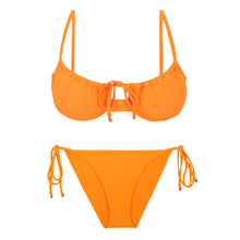 Load image into Gallery viewer, Product Front: Rio De Sol Ensemble Set Dots-Mango Balconet-Tie Ibiza-Comfy
