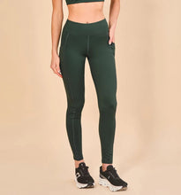 Load image into Gallery viewer, Gallery: Uv Line Fitness Bas Legging Fit Aspen Green Cactus Upf50+
