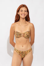 Load image into Gallery viewer, Model Front: Rio De Sol Bas Bottom Yellow-Feline Essential-Comfy
