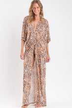 Load image into Gallery viewer, Gallery: Rio De Sol Vêtement De Plage Leopard Long Dress
