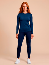 Load image into Gallery viewer, Model Front: Uv Line T-Shirt Longsleeve Uvpro Fem Cobalt Upf50+
