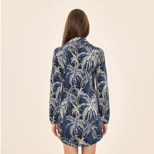 Load image into Gallery viewer, Image 07: Uv Line Chemise Shirtdress Coqueiros Marinho Upf50+
