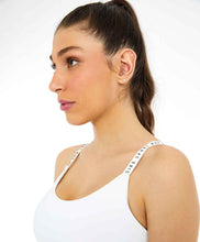 Load image into Gallery viewer, Image 02: Alto Giro Fitness Haut Top Bodytex Alcas Personalizadas Branco
