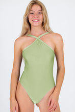 Load image into Gallery viewer, Gallery: Rio De Sol Une Pièce Oliva High-Neck
