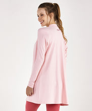 Load image into Gallery viewer, Model Back: Alto Giro Fitness Haut Cardigan Rib Santorini Rosa Respire
