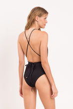 Load image into Gallery viewer, Model Back: Rio De Sol Une Pièce Shimmer-Black New Vegas
