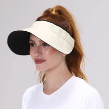 Load image into Gallery viewer, Image 02: Uv Line Visière Visor Bali Fem Sand Black Upf50+
