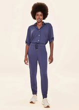 Load image into Gallery viewer, Image 04: Uv Line Pantalon De Plage Pants Fem Basic Navy Blue Upf50+
