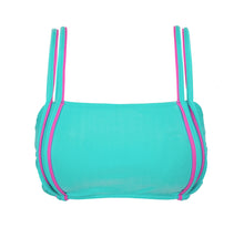 Load image into Gallery viewer, Product Front: Rio De Sol Haut Top Duo Pink Blue
