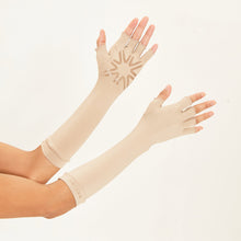 Load image into Gallery viewer, Image 05: Uv Line Gants Long Gloves Uni Chocolate Upf50+

