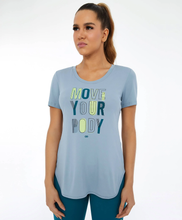 Load image into Gallery viewer, Skin Fit Inspirational Cinza Wind T-Shirt

