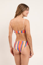 Load image into Gallery viewer, Model Back: Rio De Sol Ensemble Set Stripes Bandeau-Reto Essential-Comfy

