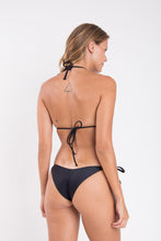 Load image into Gallery viewer, Model Back: Rio De Sol Bas Bottom Touch-Black Cheeky-Tie
