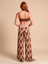 Load image into Gallery viewer, Model Back: Uv Line Pantalon De Plage Pants Diamond Rib Upf50+
