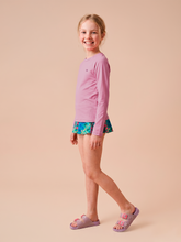 Load image into Gallery viewer, Image 03: Uv Line T-Shirt Longsleeve Uvpro Kids Rose Upf50+
