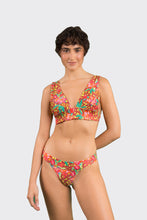 Load image into Gallery viewer, Model Front: Rio De Sol Ensemble Set Tropics Halter-Marina Essential-Cos
