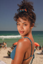 Load image into Gallery viewer, Model Front: Rio De Sol Chouchou Luma Scrunchie
