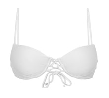 Load image into Gallery viewer, Product Front: Rio De Sol Haut Top Cotele-Branco Balconet-Pushup
