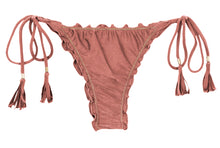 Load image into Gallery viewer, Product Front: Rio De Sol Bas Bottom Shimmer-Copper Frufru-Fio
