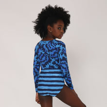 Load image into Gallery viewer, Model Back: Uv Line Deux Pièces Fille Maio Marina Teen Oceano Upf50+
