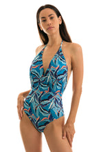 Load image into Gallery viewer, Model Front: Rio De Sol Une Pièce Lilly Transpassado
