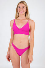 Load image into Gallery viewer, Model Front: Rio De Sol Haut Top Cotele-Amaranto Tri-Tank
