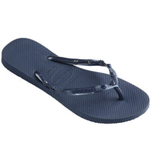 Load image into Gallery viewer, Product Front: Havaianas Tongs Slim Hardware Indigo Blue-Indigo Blue
