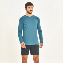 Load image into Gallery viewer, Model Front: Uv Line T-Shirt Longsleeve Sport Fit Aco
