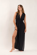 Load image into Gallery viewer, Image 04: Rio De Sol Vêtement De Plage Black Long Dress Soleil
