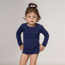 Load image into Gallery viewer, Image 02: Uv Line T-Shirt Longsleeve Baby Navy Blue Upf50+
