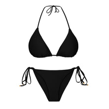 Load image into Gallery viewer, Product Front: Rio De Sol Ensemble Set Touch-Black Tri-Inv Cheeky-Tie
