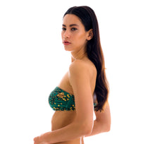 Load image into Gallery viewer, Image 08: Rio De Sol Haut Top Roar-Green Bandeau-Reto
