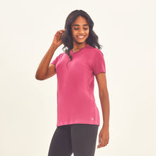 Load image into Gallery viewer, Image 02: Uv Line Fitness Haut T-Shirt Sport Fit Fuchsia Upf50+
