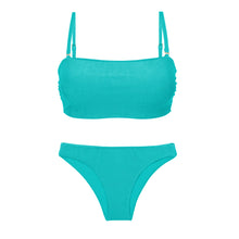 Load image into Gallery viewer, Product Front: Rio De Sol Ensemble Set Malibu-Atol Bandeau-Reto Essential
