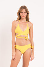 Load image into Gallery viewer, Model Front: Rio De Sol Bas Bottom Amarelo Madrid
