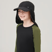 Load image into Gallery viewer, Image 02: Uv Line Casquette Cap Legionario Teens Inf Black Upf50+
