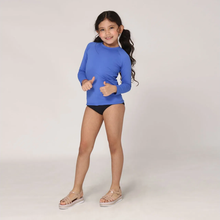 Load image into Gallery viewer, Image 03: Uv Line T-Shirt Longsleeve Uvpro Kids Bic Blue Upf50+
