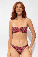 Load image into Gallery viewer, Model Front: Rio De Sol Bas Bottom Coral-Feline Nice
