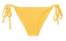 Load image into Gallery viewer, Product Front: Rio De Sol Bas Bottom Malibu-Yellow Cheeky-Tie
