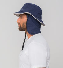 Load image into Gallery viewer, Image 02: Uv Line Chapeau Legionnaire Chapeu Kansas Nac Marinho/Cinza
