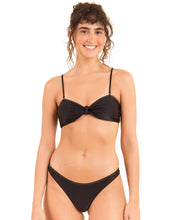 Load image into Gallery viewer, Gallery: Rio De Sol Ensemble Set Shimmer-Black Bandeau-Joy Essential
