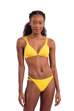 Load image into Gallery viewer, Model Front: Rio De Sol Haut Top Malibu-Yellow Tri-Duo
