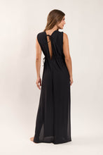 Load image into Gallery viewer, Model Back: Rio De Sol Vêtement De Plage Black Long Dress Soleil
