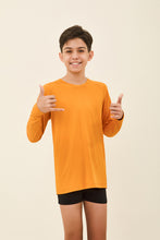 Load image into Gallery viewer, Gallery: Uv Line T-Shirt Kids Longsleeve Uvpro Laranja
