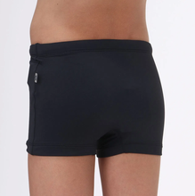 Load image into Gallery viewer, Model Back: Uv Line Maillot De Bain Garçon Trunks Kids F Inf Black Upf50+
