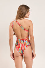 Load image into Gallery viewer, Model Back: Rio De Sol Une Pièce Sea-Bloom Sienna
