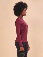 Load image into Gallery viewer, Image 02: Uv Line T-Shirt Longsleeve Uvpro Vermelho Quimado Upf50+
